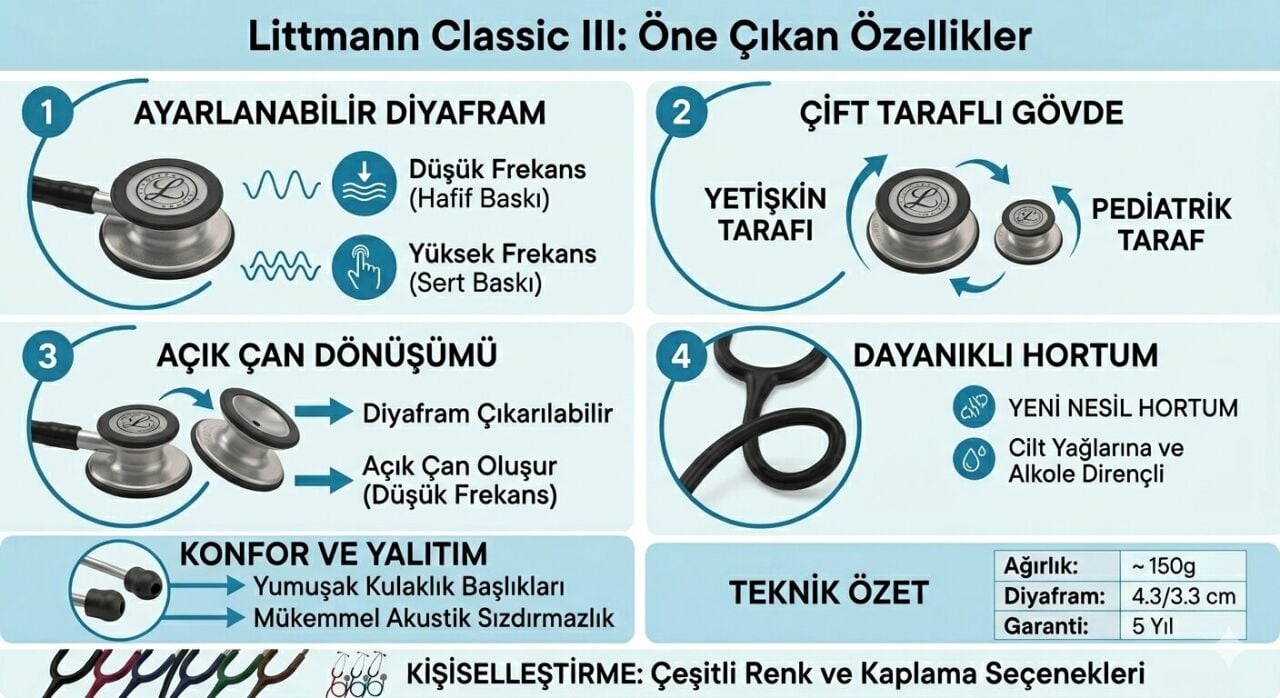 NEDEN LİTTMANN CLASSİC III? BİR STETOSKOPTAN ÇOK DAHA FAZLASI
