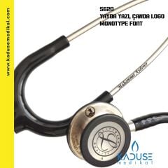 5620 3M™ Littmann® Classic III™ Stetoskop, Paslanmaz Çelik Çan, Siyah Hortum