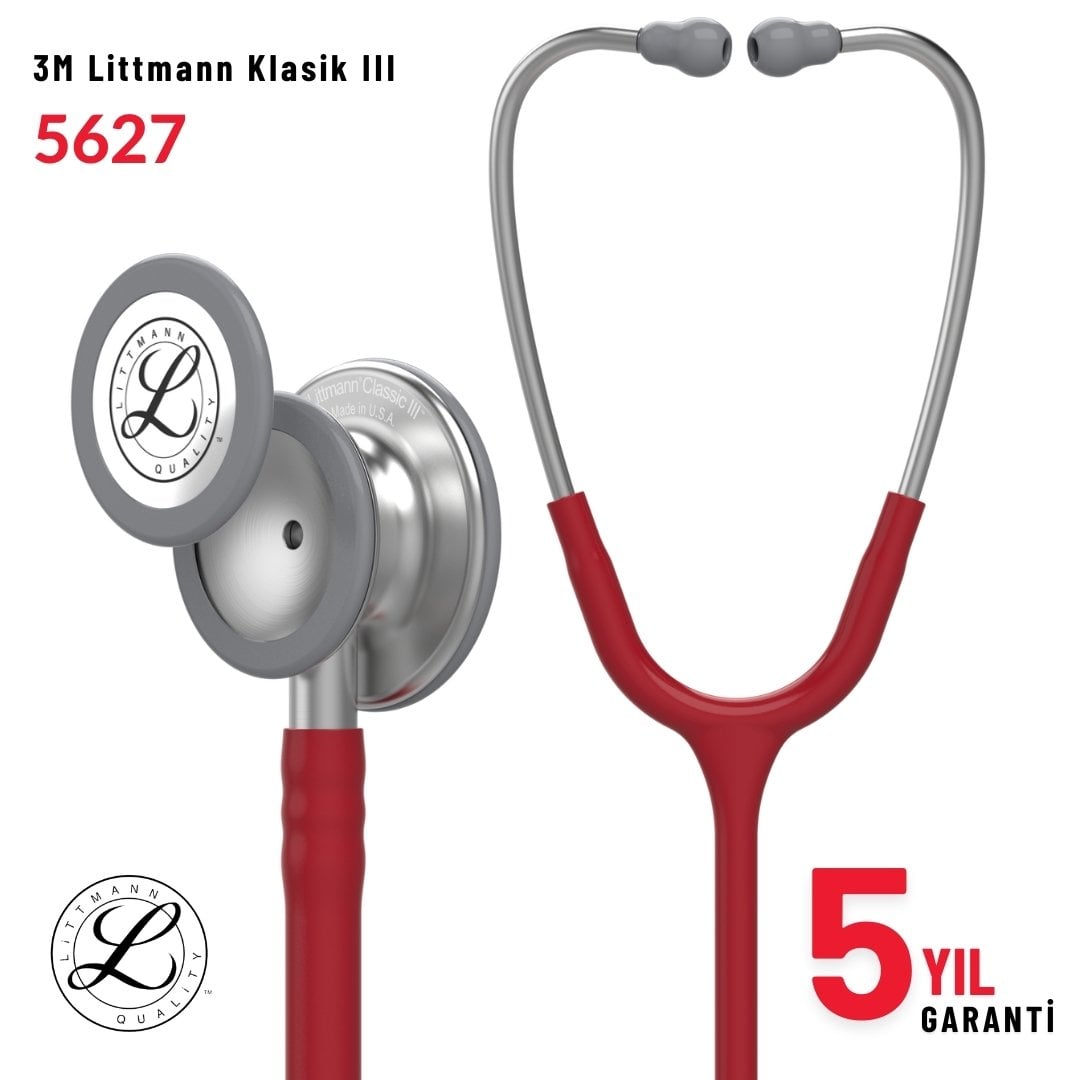 3M Littmann Klasik III Stetoskop 5627 BORDO
