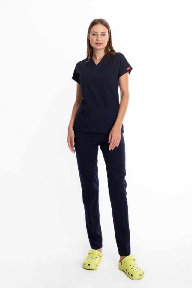 LACİVERT U-FLEX KADIN CERRAHİ TAKIM