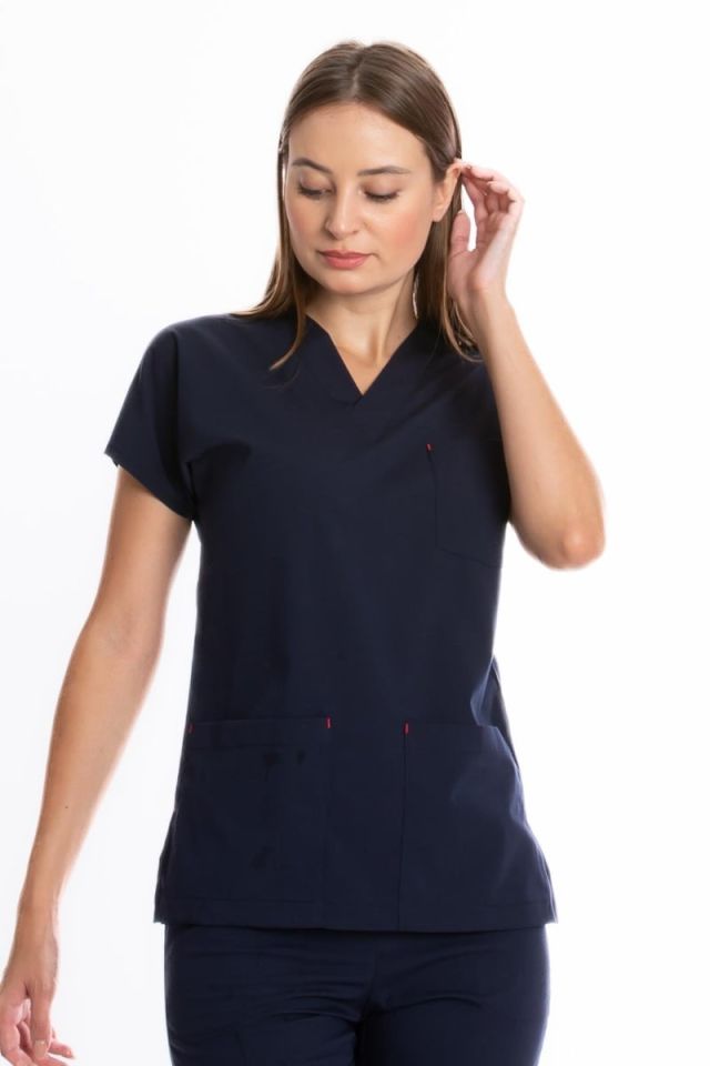 LACİVERT U-FLEX KADIN CERRAHİ TAKIM