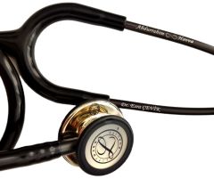 5861 3M™ Littmann® Classic III™ Stetoskop, Şampanya Aynalı Çan, Siyah Hortum