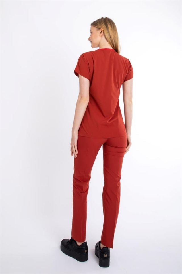 YANIK TURUNCU U-FLEX KADIN CERRAHİ TAKIM