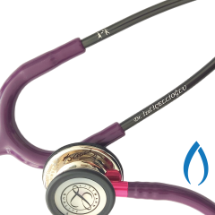 5960 3M™ Littmann® Classic III™ Stetoskop, Gümüş Aynalı Çan, Mürdüm Hortum