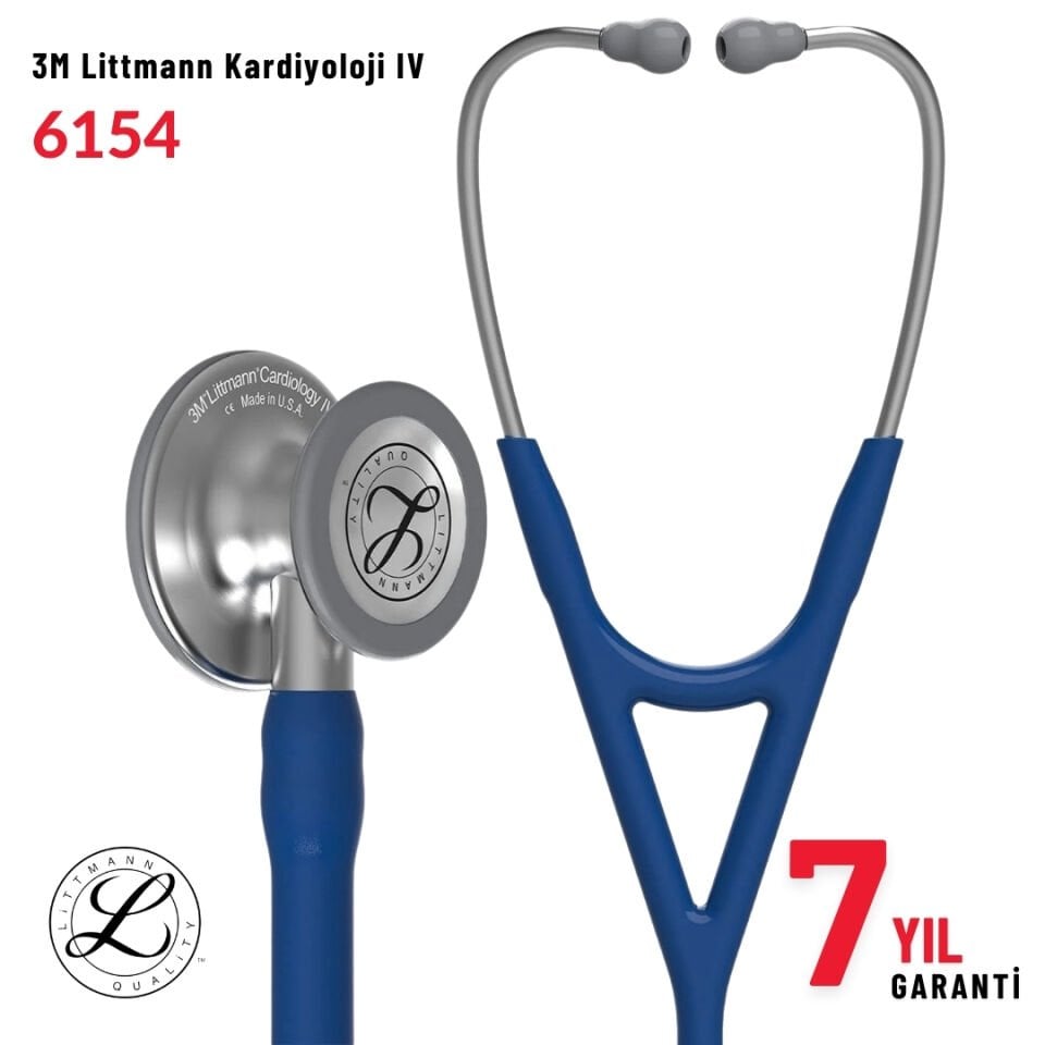 3M Littmann Cardiology IV 6154 Stetoskop | Lacivert Hortum