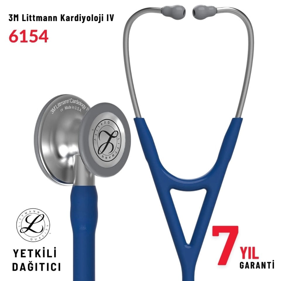 6154 3M™ Littmann® Cardiology IV™ Stetoskop, Lacivert Hortum