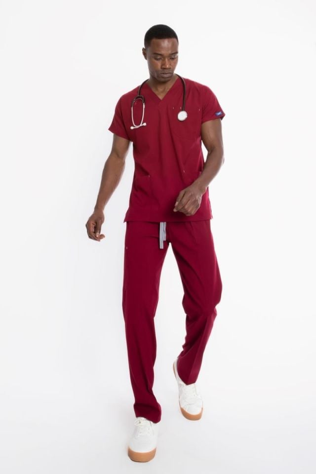Bordo Core-Flex Erkek Cerrahi Forması