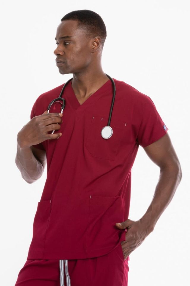 Bordo Core-Flex Erkek Cerrahi Forması
