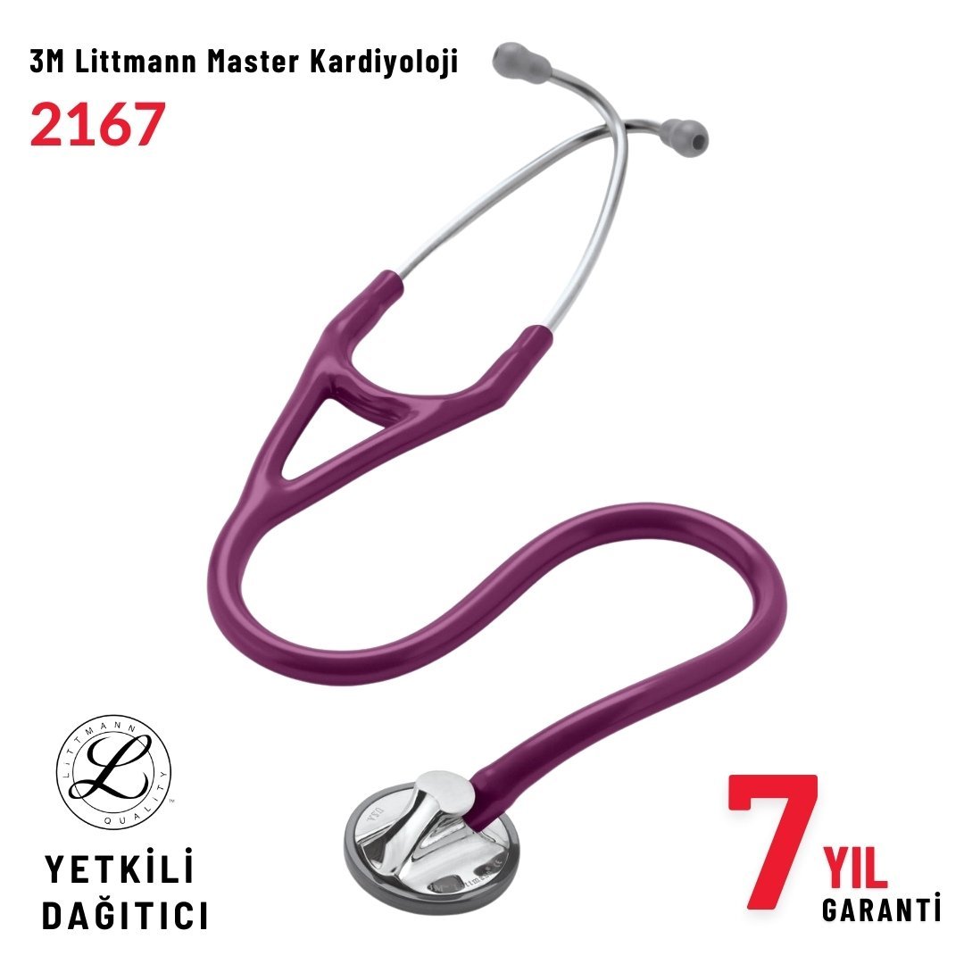 2167 3M™ Littmann® Master Kardiyoloji™ Stetoskop, Mürdüm Hortum