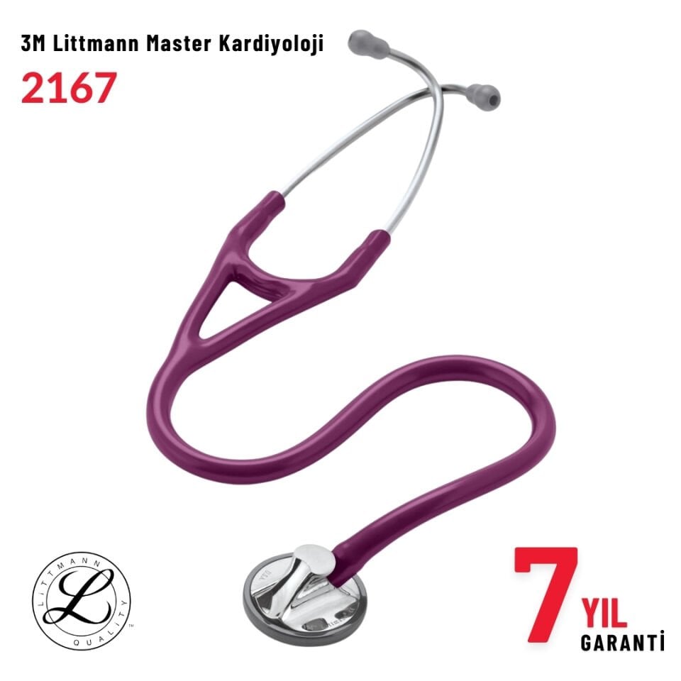 2167 3M™ Littmann® Master Kardiyoloji™ Stetoskop, Mürdüm Hortum