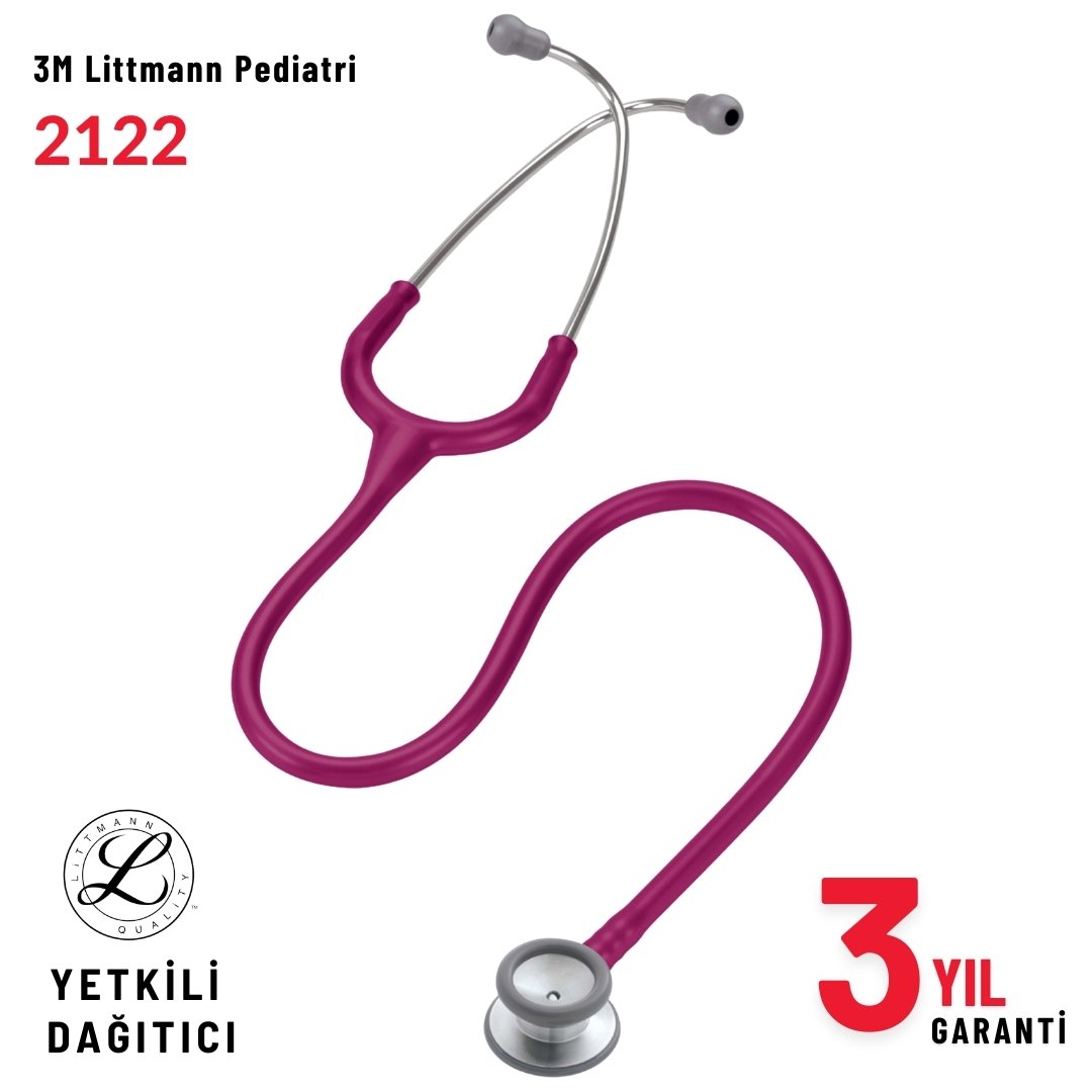2122 3M™ Littmann® Classic II Pediatrik Stetoskop, Fuşya Hortum