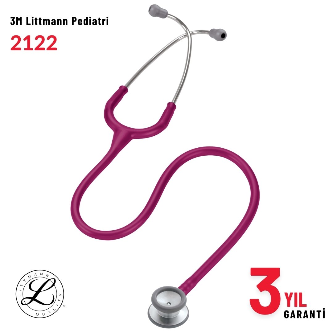 2122 3M™ Littmann® Classic II Pediatrik Stetoskop, Fuşya Hortum