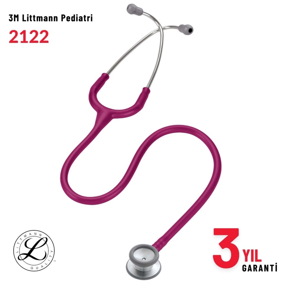 2122 3M™ Littmann® Classic II Pediatrik Stetoskop, Fuşya Hortum