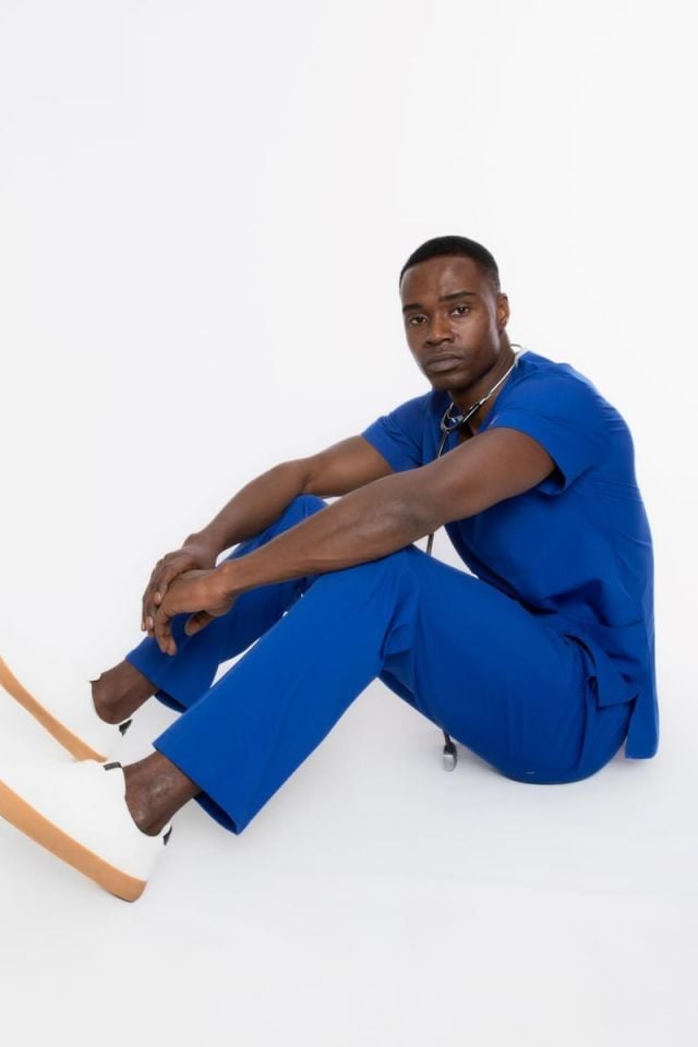 ÇİVİT MAVİ U-FLEX 800 ERKEK SCRUBS TAKIM