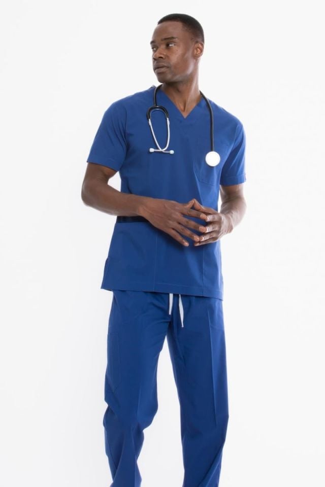 FIRTINA MAVİ U-FLEX 800 ERKEK SCRUBS TAKIM