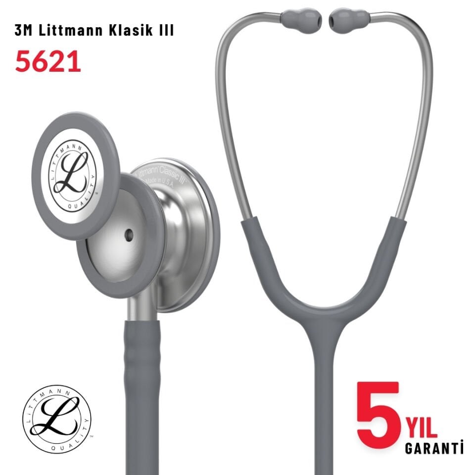 3M Littmann Klasik III Stetoskop 5621 GRİ