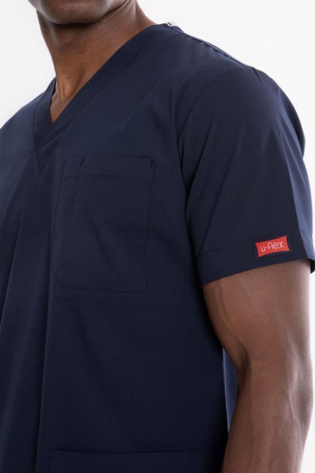 LACİVERT U-FLEX 800 ERKEK SCRUBS TAKIM