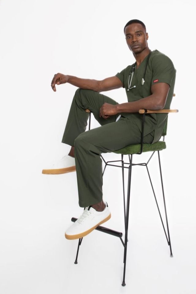 YAĞ YEŞİLİ U-FLEX 800 ERKEK SCRUBS TAKIM