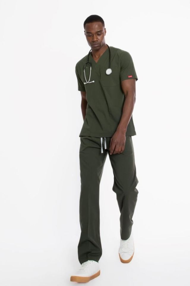 YAĞ YEŞİLİ U-FLEX 800 ERKEK SCRUBS TAKIM