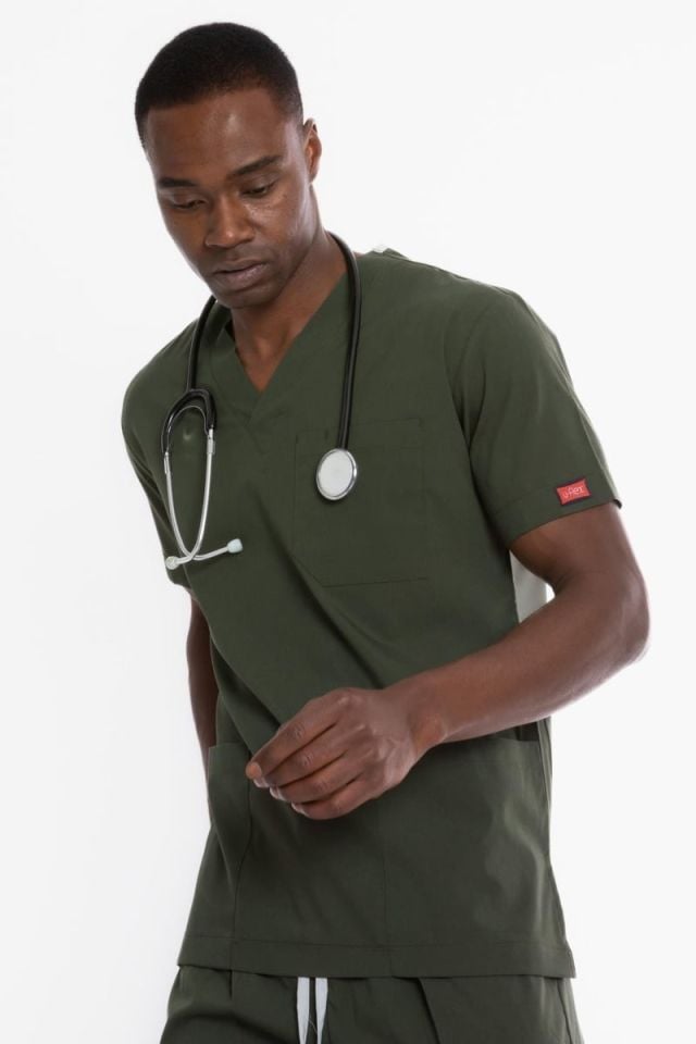 YAĞ YEŞİLİ U-FLEX 800 ERKEK SCRUBS TAKIM