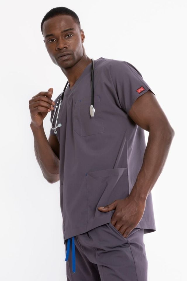 PUSLU GRİ U-FLEX 900 ERKEK CERRAHİ TAKIM