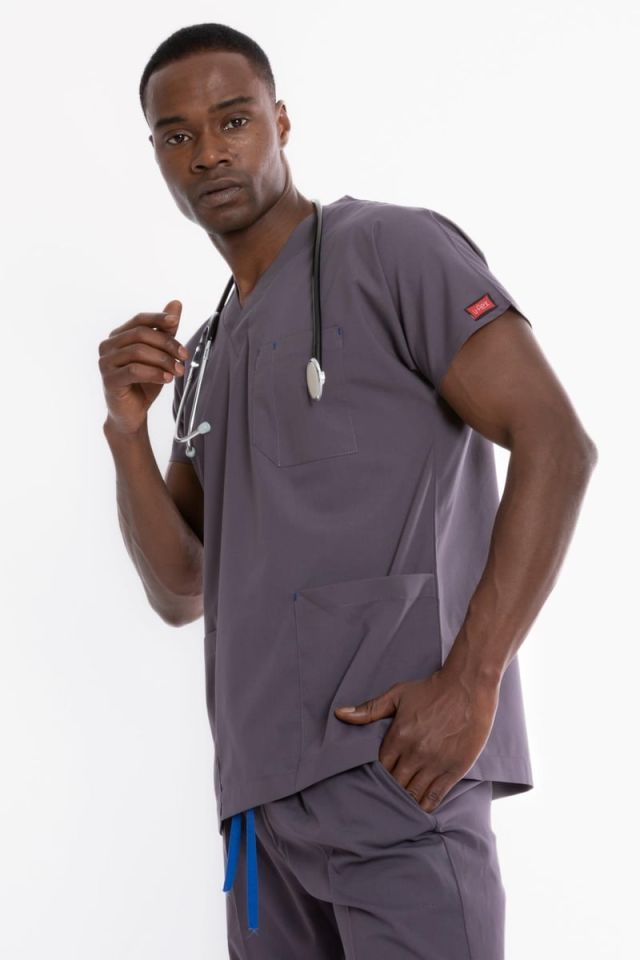 PUSLU GRİ U-FLEX 900 ERKEK CERRAHİ TAKIM