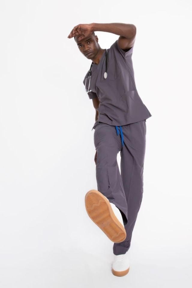 PUSLU GRİ U-FLEX 900 ERKEK CERRAHİ TAKIM