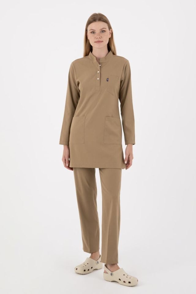 BEJ KARYA TESETTÜR ÜNİFORMA TAKIM