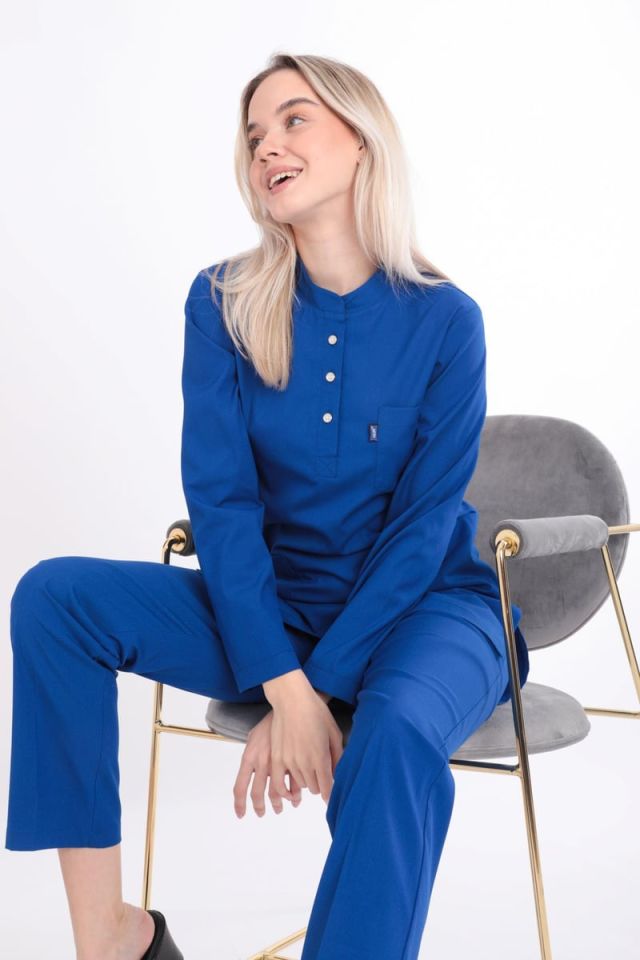 ÇİVİT MAVİ KARYA TESETTÜR ÜNİFORMA TAKIM