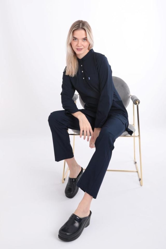 LACİVERT KARYA TESETTÜR ÜNİFORMA TAKIM