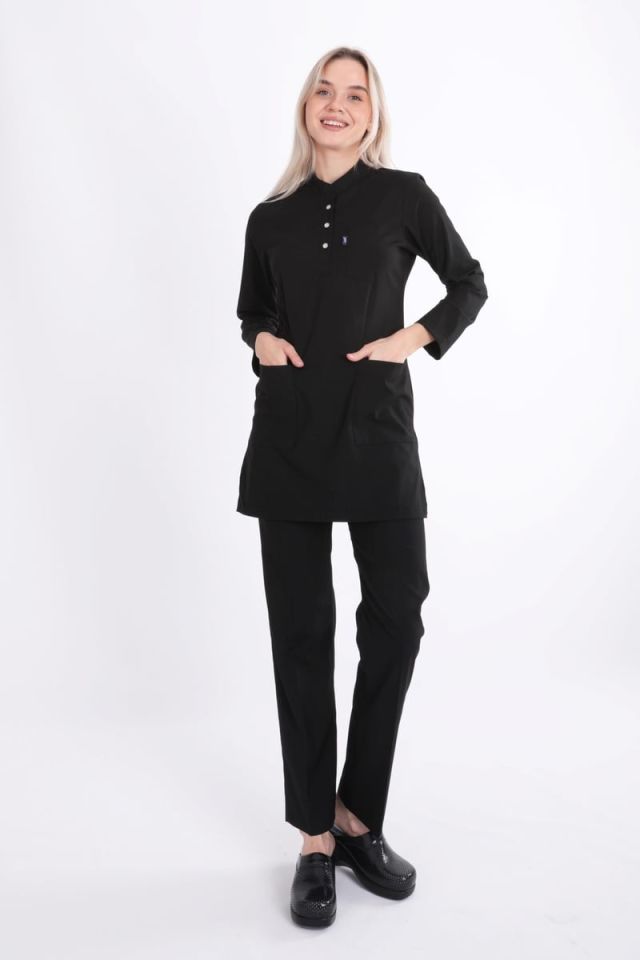 SİYAH KARYA TESETTÜR ÜNİFORMA TAKIM