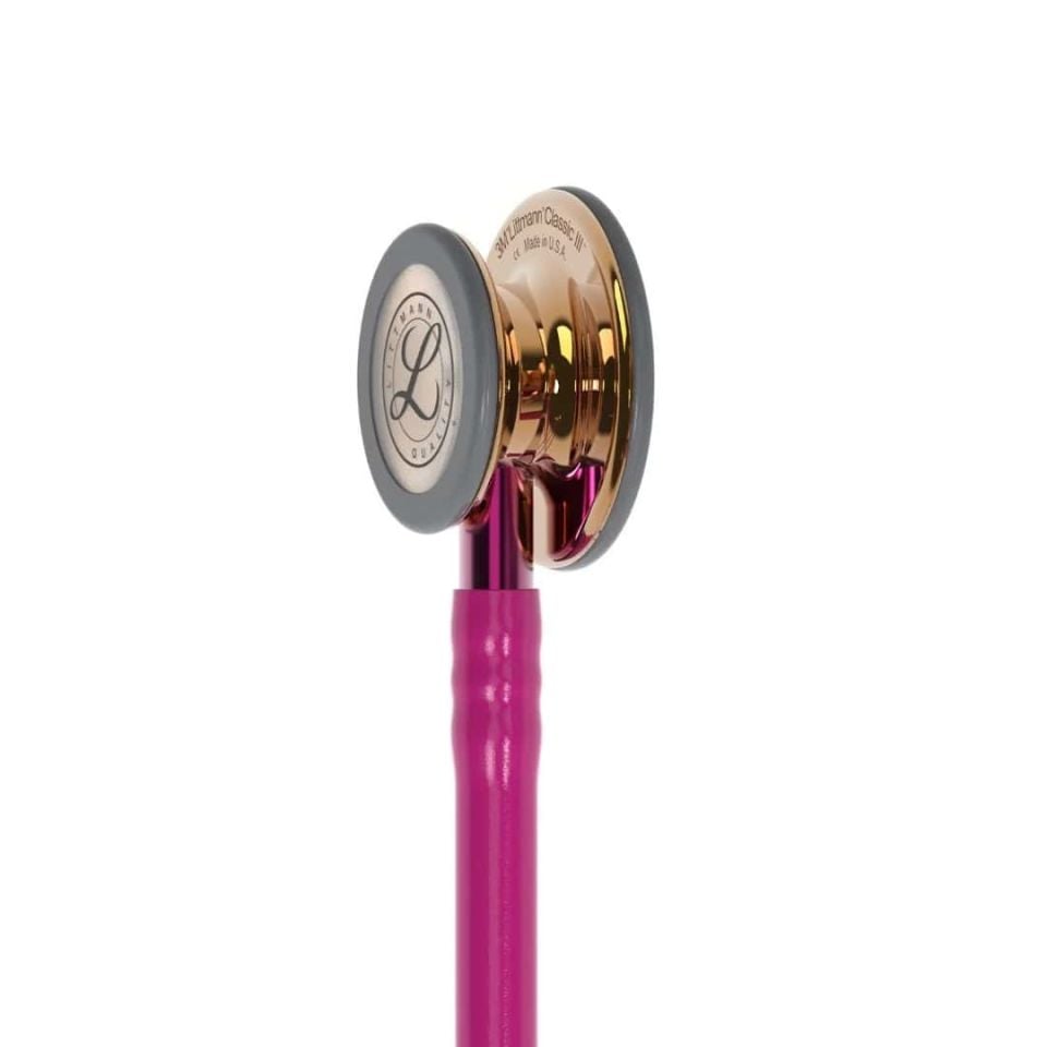 5647 3M™ Littmann® Classic III™ Stetoskop, Bakır Aynalı Çan, Fuşya Hortum