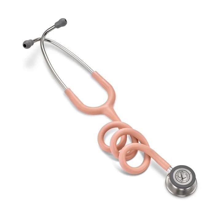 5910 3M™ Littmann® Classic III™ Stetoskop, Gümüş Çan, Şampanya Gülü Saten Hortum