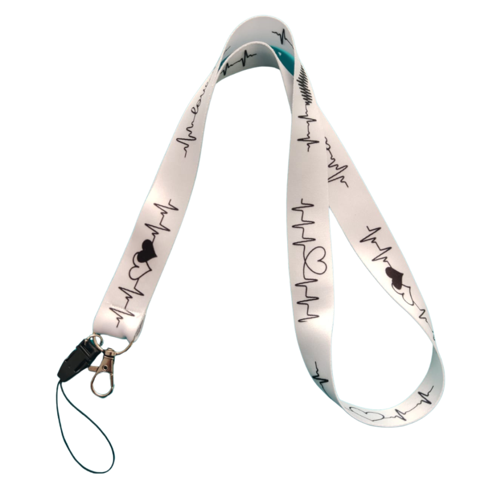 KALP RİTMİ TEMALI BOYUN ASKI İPİ