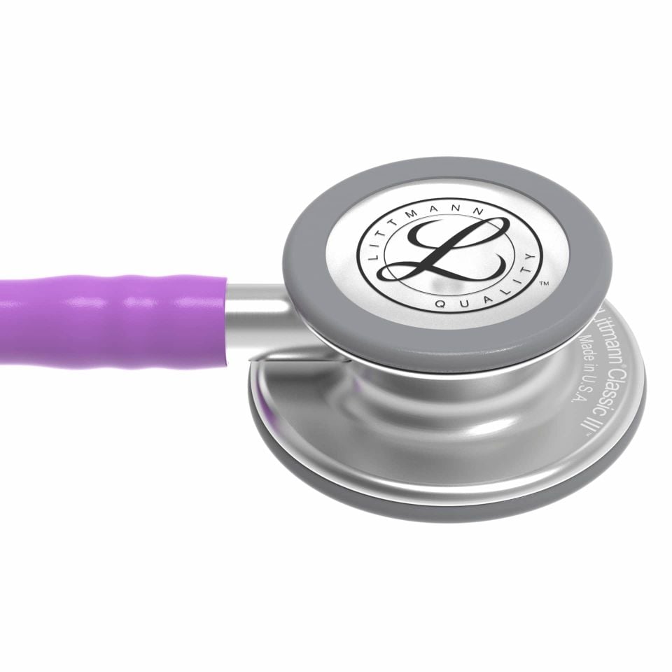 5832 3M™ Littmann® Classic III™ Stetoskop, Paslanmaz Çelik Çan, Lavanta Hortum