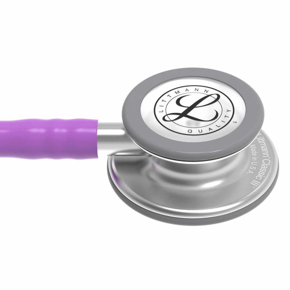 5832 3M™ Littmann® Classic III™ Stetoskop, Paslanmaz Çelik Çan, Lavanta Hortum