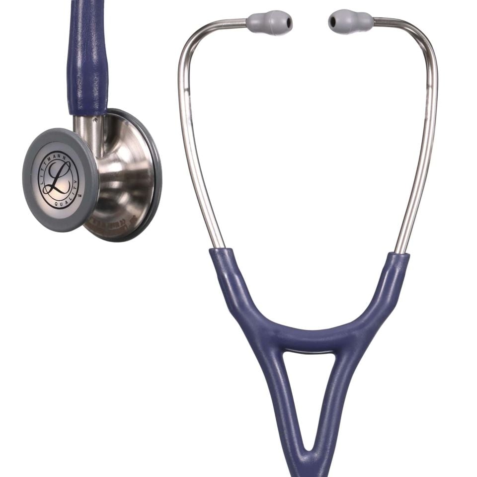 6187 3M™ Littmann® Cardiology IV™ Stetoskop, Gece Mavisi Saten Hortum