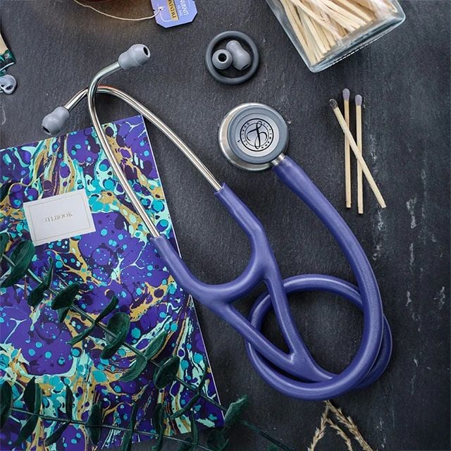 3M Littmann Cardiology IV 6187 Stetoskop | Gece Mavisi Saten Hortum