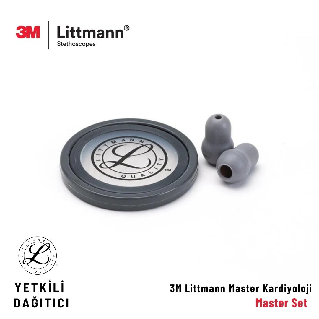 Littmann Master Kardiyoloji Steteskop Yedek Set Gri
