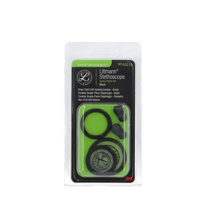 Littmann Classic III ve Kardiyoloji IV Stetoskop Yedek Set  40016 (Siyah)