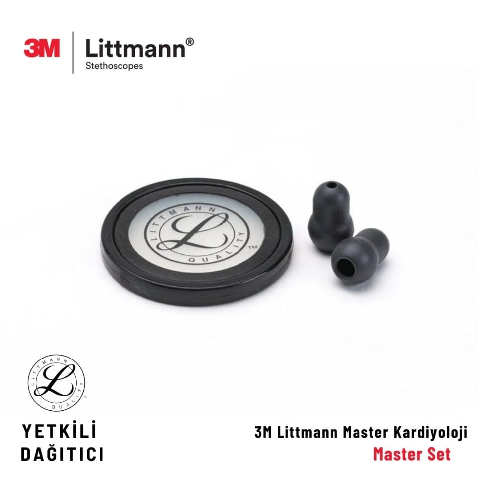 Littmann Master Kardiyoloji Steteskop Yedek Set Siyah 40011