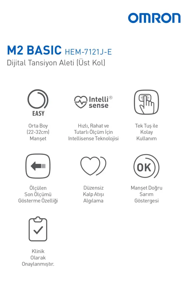 Omron M2 Basic Dijital Tansiyon Aleti