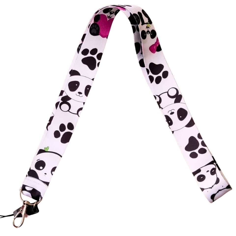 SEVİMLİ PANDA TEMALI BOYUN ASKI İPİ