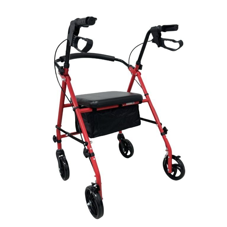 Respirox RR-01 Katlanabilir Rolatör Kırmızı