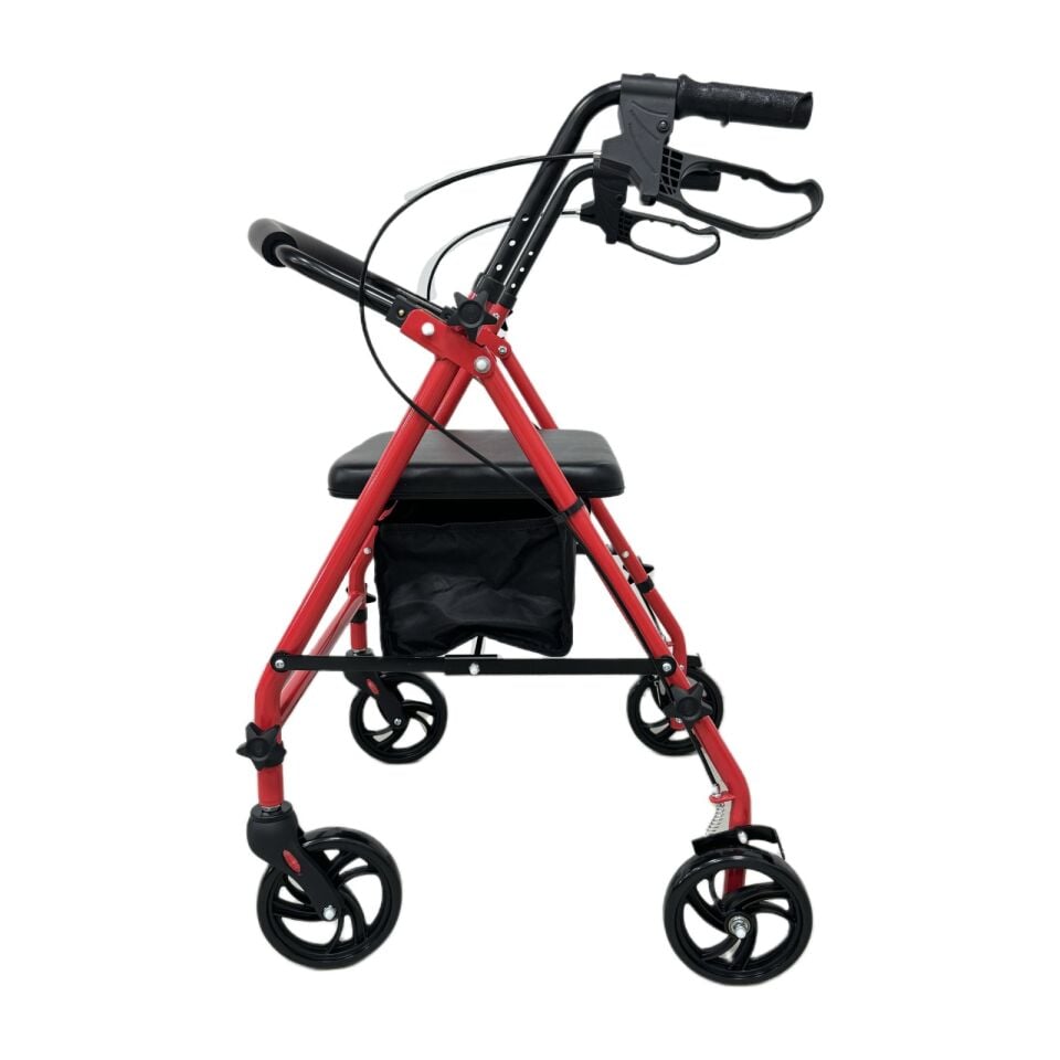 Respirox RR-01 Katlanabilir Rolatör Kırmızı