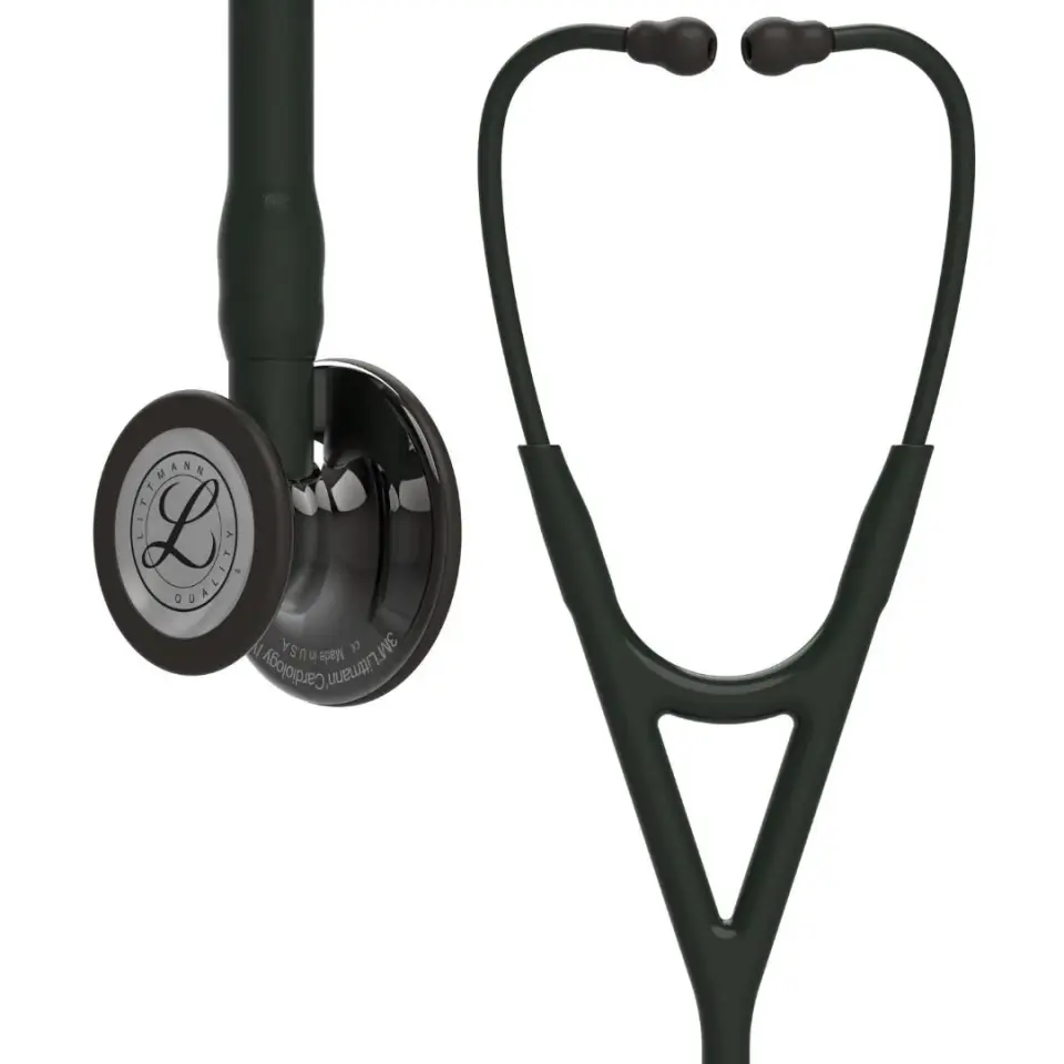 6232 3M Littmann Cardiology IV Stetoskop, Siyah Hortum, Duman Siyahı Çan