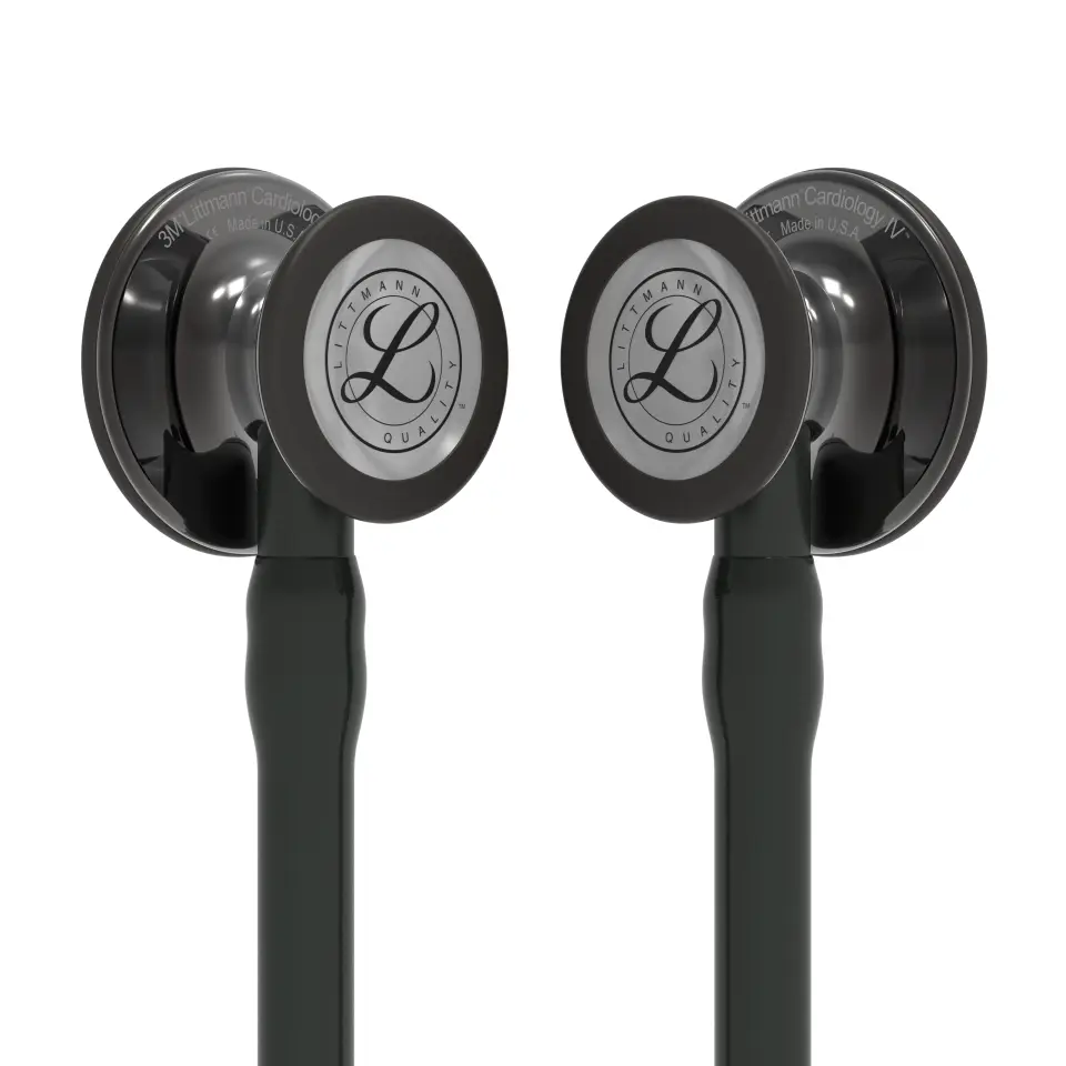 6232 3M™ Littmann® Cardiology IV™ Stetoskop, Siyah Hortum, Duman Siyahı Çan