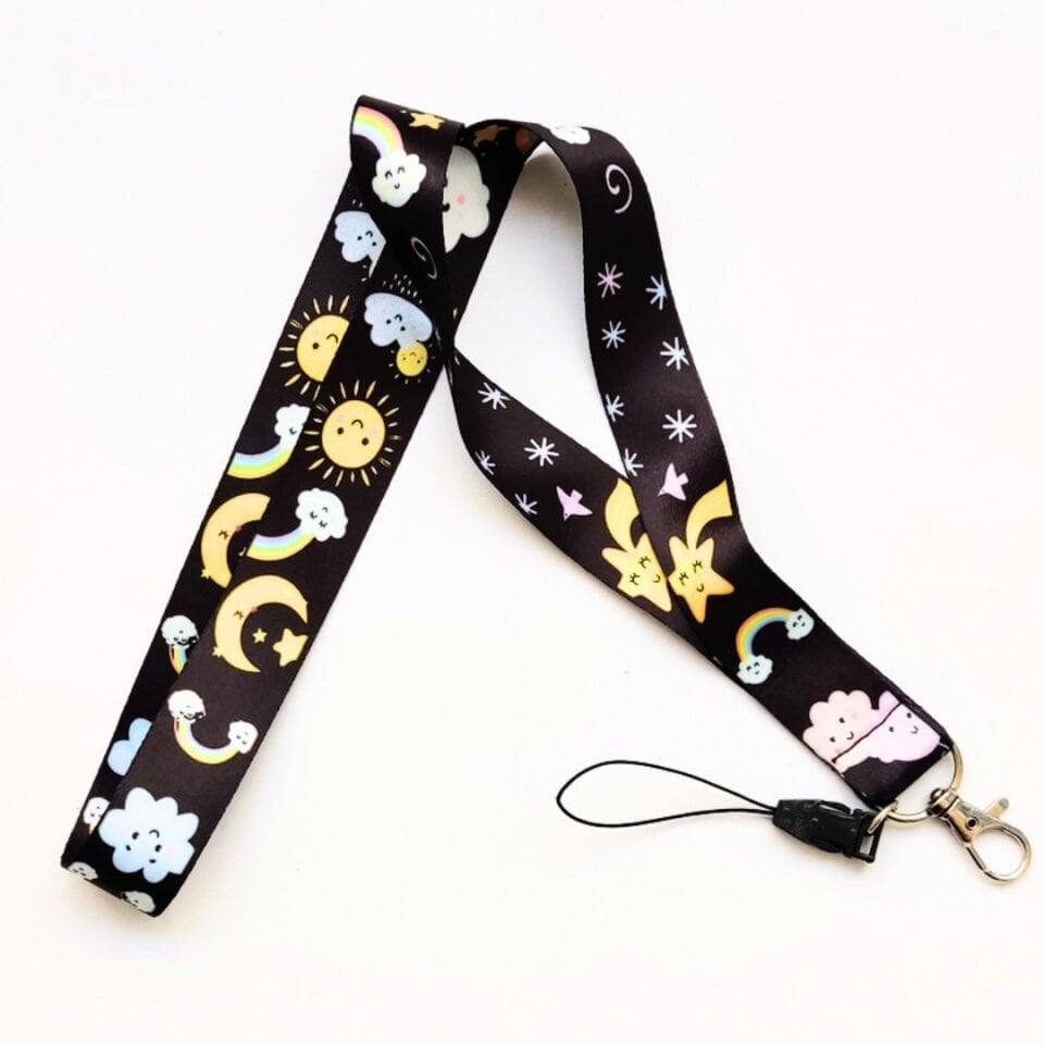 MUTLU GÖKYÜZÜ GÜNLÜĞÜ TEMALI BOYUN ASKI İPİ