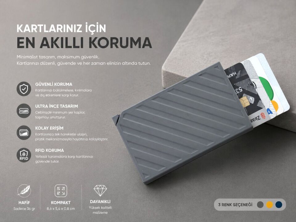 KARTVİZİTLİK GRİ