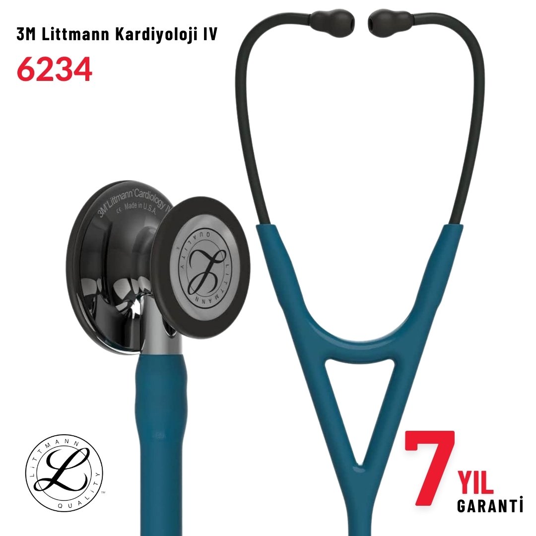6234 3M™ Littmann® Cardiology IV™ Stetoskop, Karayip Mavisi Hortum